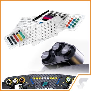 Addons Fanatec Button Caps Sticker Set