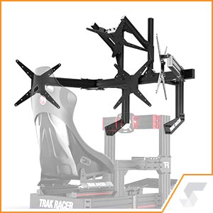Cockpits Track Racer Cockpit Mounted Quad Monitor Stand 1200mm