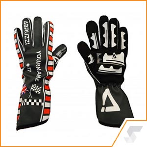 Piloto Abruzzi Full Custom Glove Racetrack