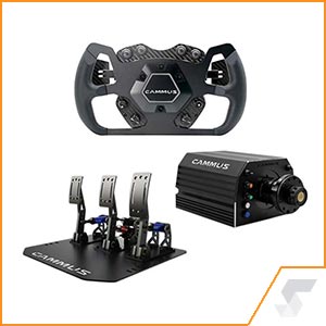 Volantes Gama Pro Cammus Ddwb 15nm And 3in1 Pedals And Gts Steering Wheel